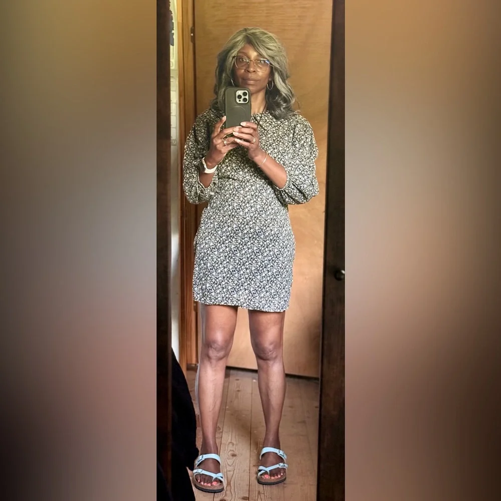 Free People Floral Puff Sleeve Mini Dress - Picture 10 of 10